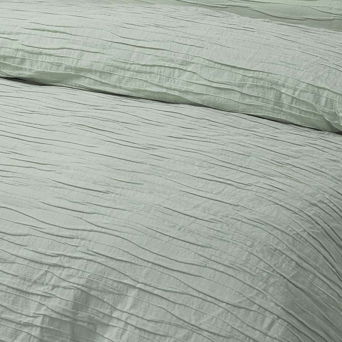 Vintage Design Homewares Malvern Sage Cotton Quilt Cover Set Queen โ image 2