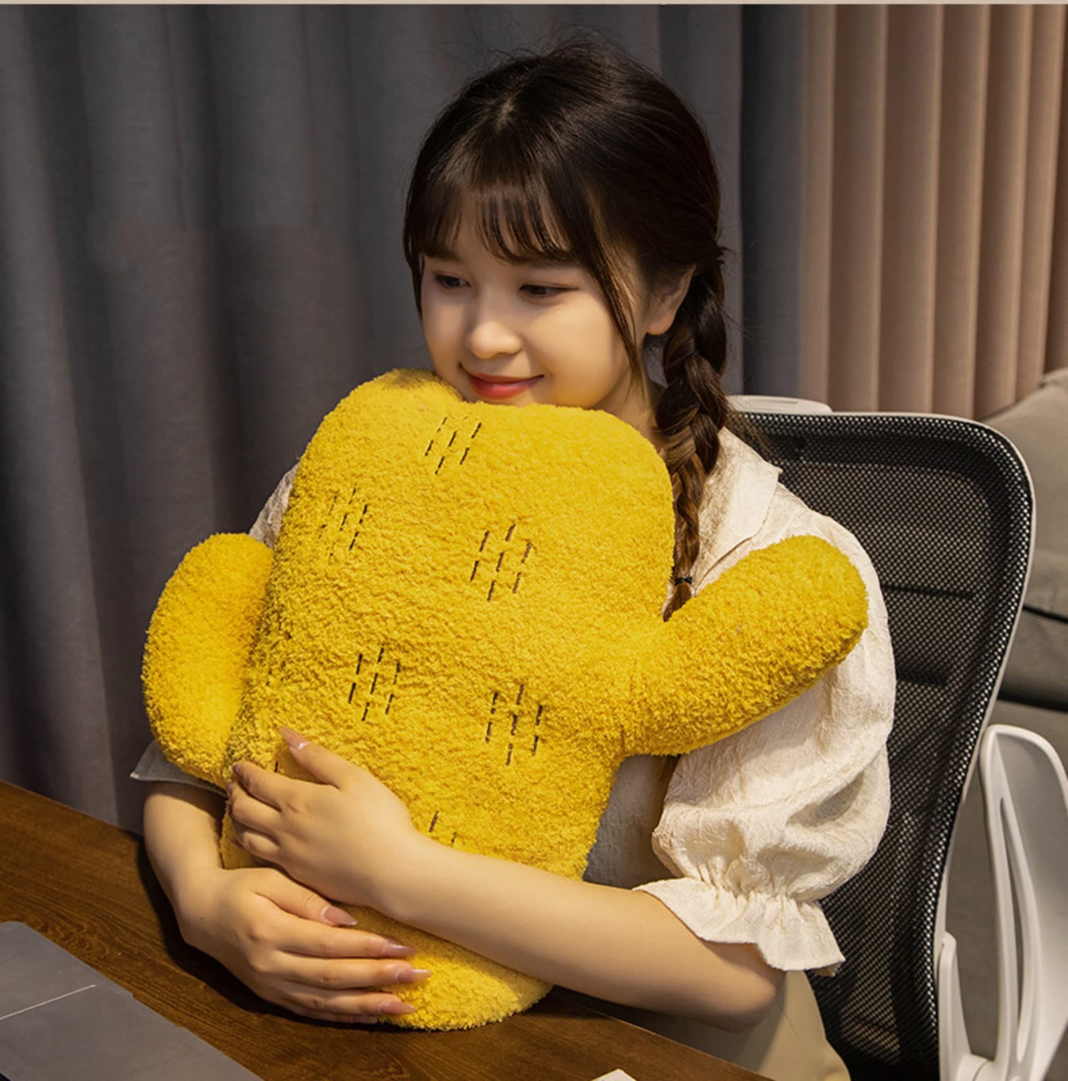 Cute Soft Mushroom Pillow Cactus Pillow Sofa Cushion Plush Home Decoration Pillow cushion (30cmYellow) โ image 3