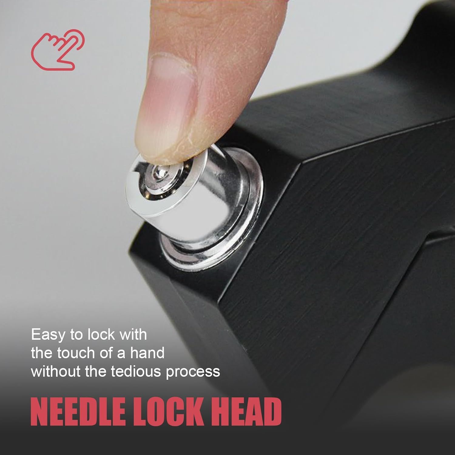 Motorcycle Handlebar Lock, Anti-Theft Anti-Picking Device for Brake Handlebar, Portable Adjustable Throttle Lock, Heavy Duty Anti-Rust Fixing — image 4