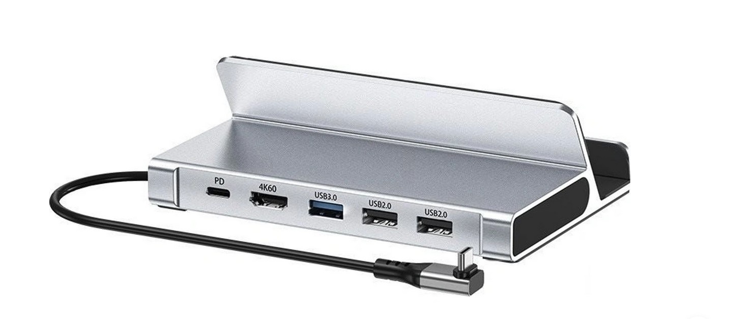 CHOETECH HUB-M77-GY PD100W 5-in-1 USB-C PD+HDMI+USB 3.0A/F+USB2.0 Steam Deck Docking Station โ image 2