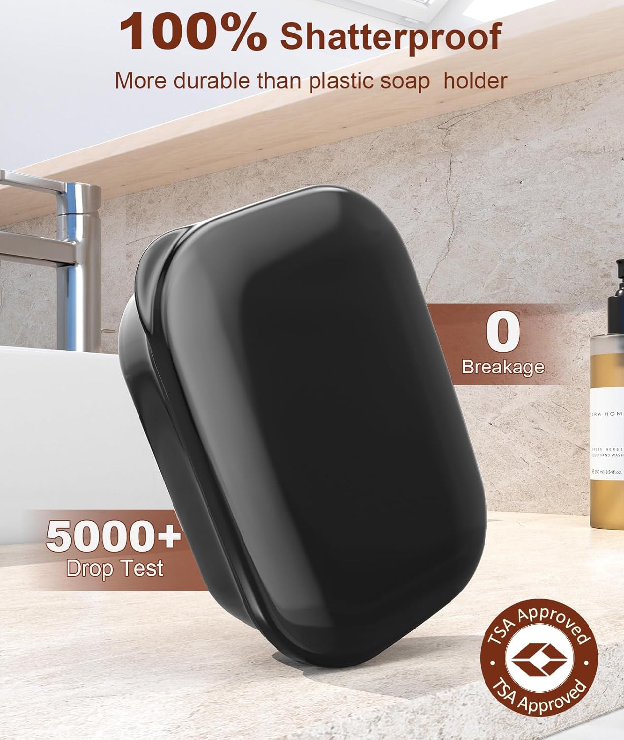 Leakproof Soap Holder 1 Pack, Travel Soap Container with Lid, Travel Size Toiletries, Portable Bar Soap Holder, Soap Box, Soap Dish for Traveling, Camping โ image 4