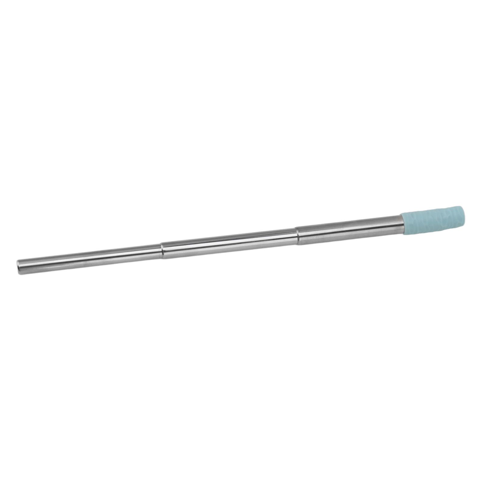 Collapsible Stainless Steel Drinking Straw Reusable Metal Straw with Cleaning Brush for Travel Work Blue โ image 4