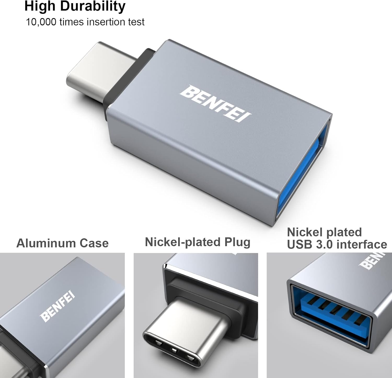 BENFEI USB C to USB 3.0 Adapter, USB C to A Male to Female Adapte โ image 2