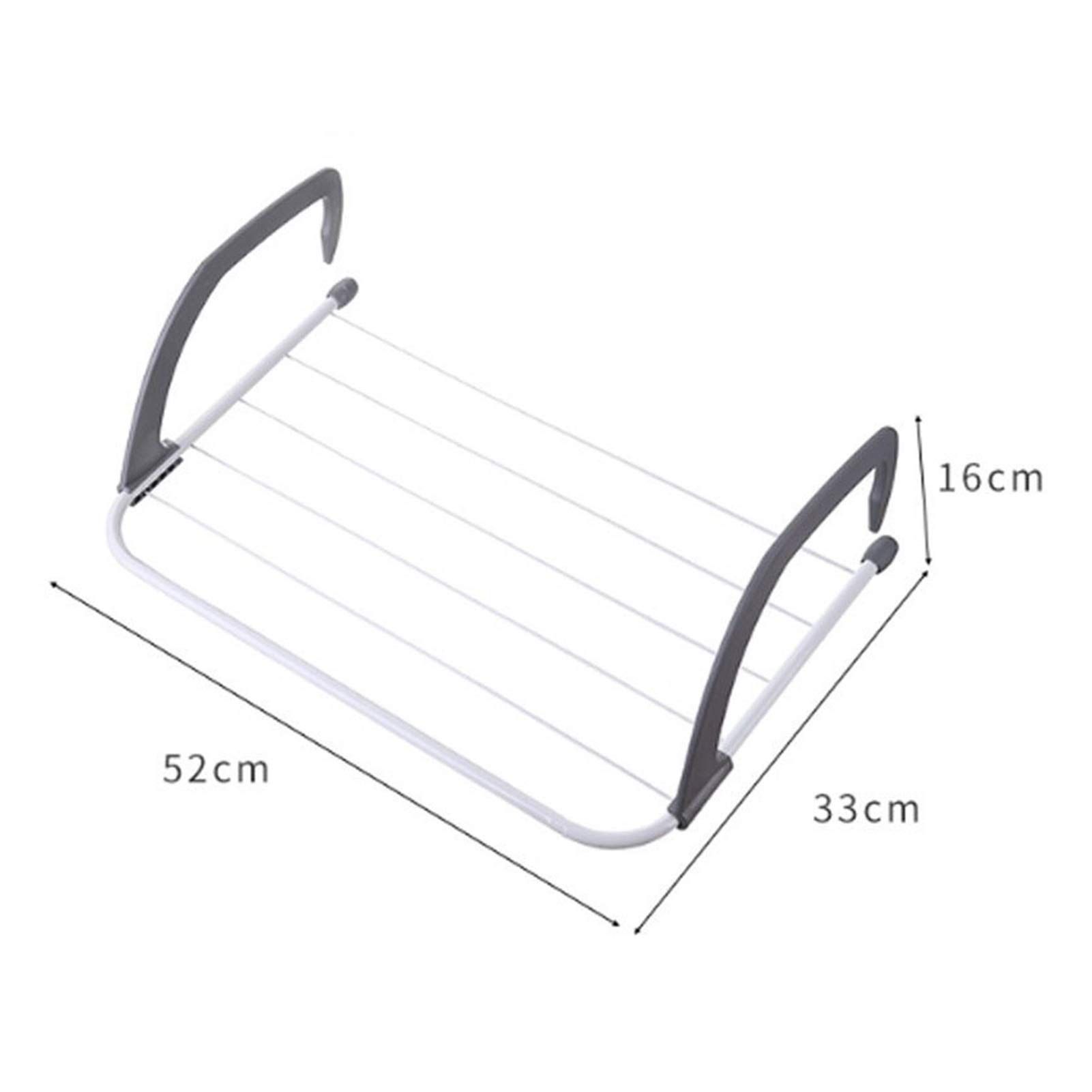 Folding Drying Rack Outdoor Bathroom Portable Clothes Hanger Shoes Towel Pole Drying Rack Holder Balcony Laundry — image 5