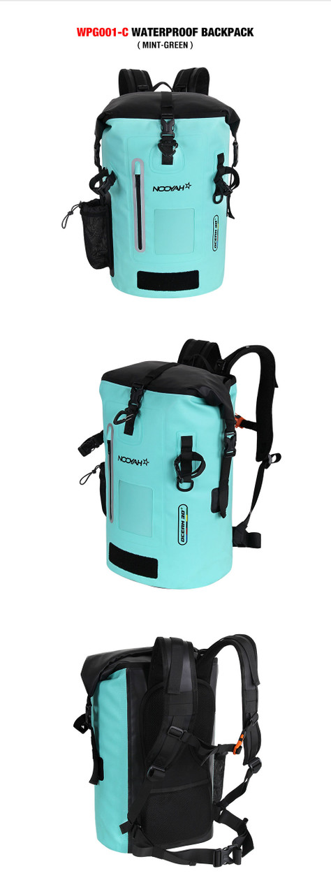 NOOYAH IPX8 Waterproof Bike Cycle Outdoor Sports Backpack Double-Layer Waterproof Bag MINT GREEN — image 4