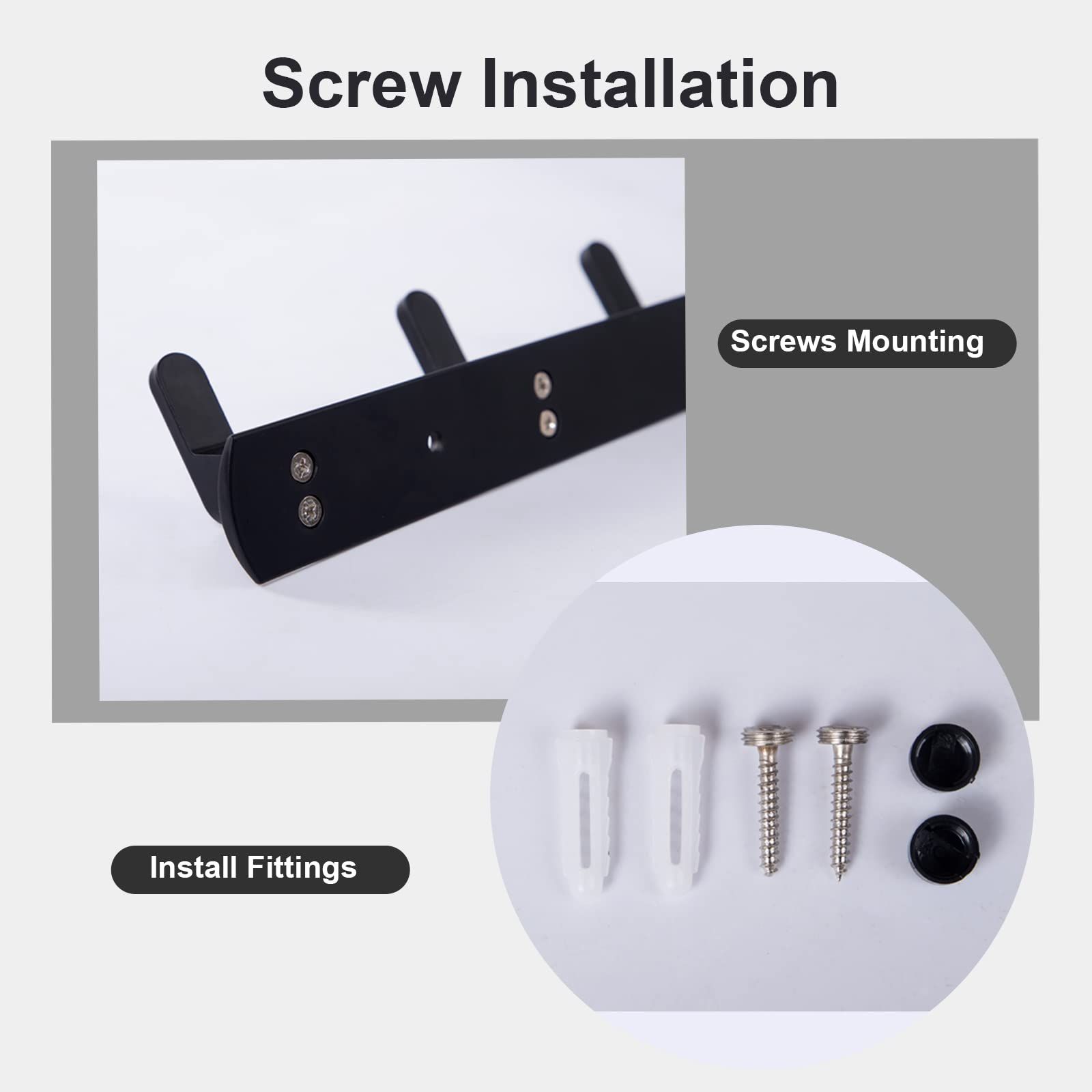 Hanging clothes hooks, hat racks, clothes hooks, towel hooks, bathroom kitchen hooks, storage hooks, non perforated space aluminum β image 2