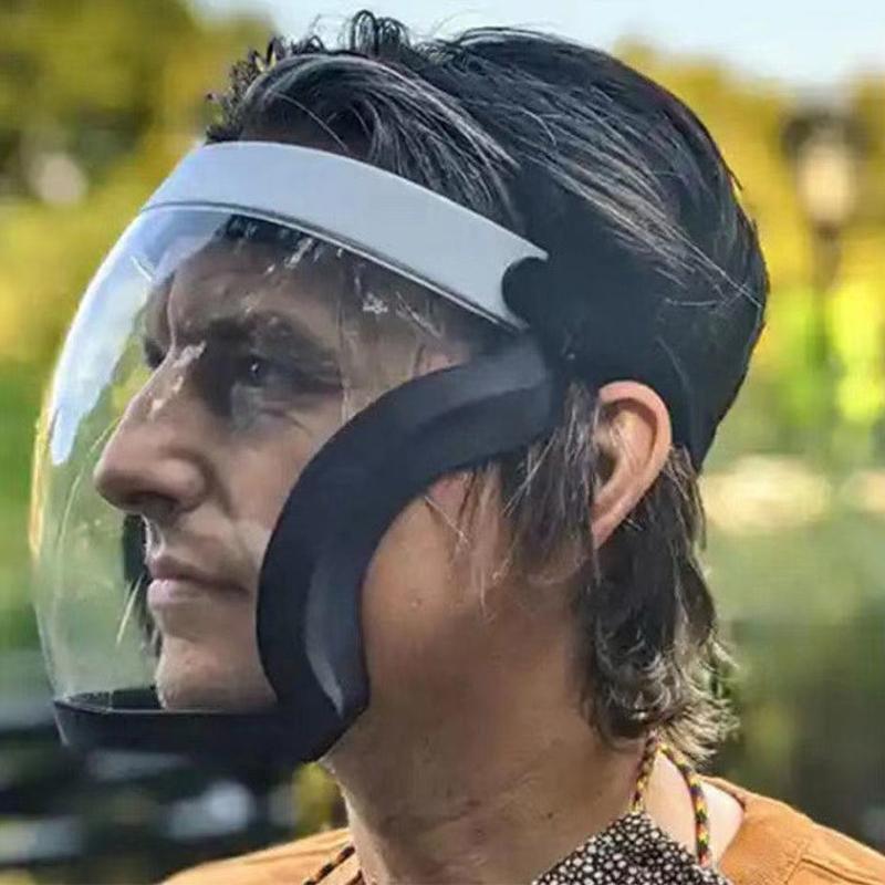 Super Protective Mask Anti-Fog Full Face Shield All-Inclusive For Men and Women - Black-2PC — image 4