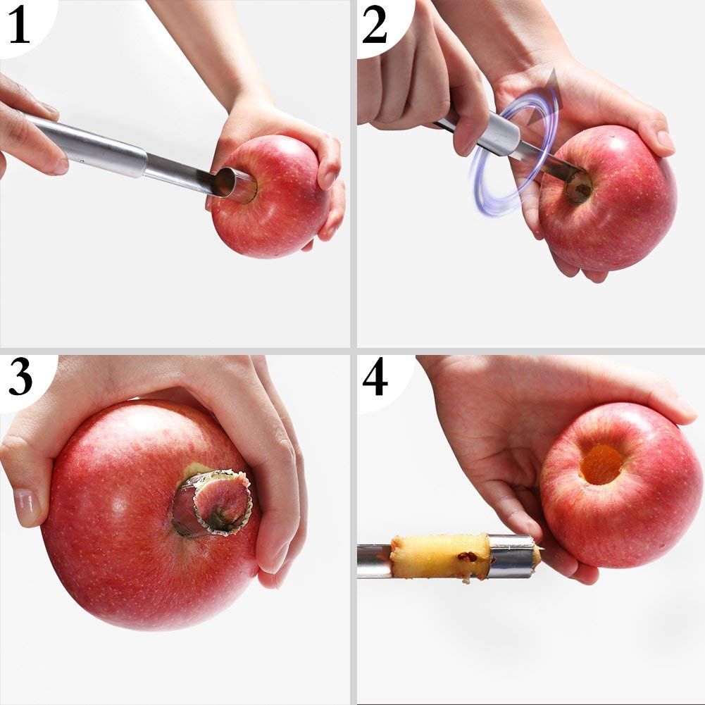 Multi-Function Corer and Pitter Remover Set, Stainless Steel Core Remover Tool for Apple, Pear, Cherry, Jujube, Red Dates or More โ image 3