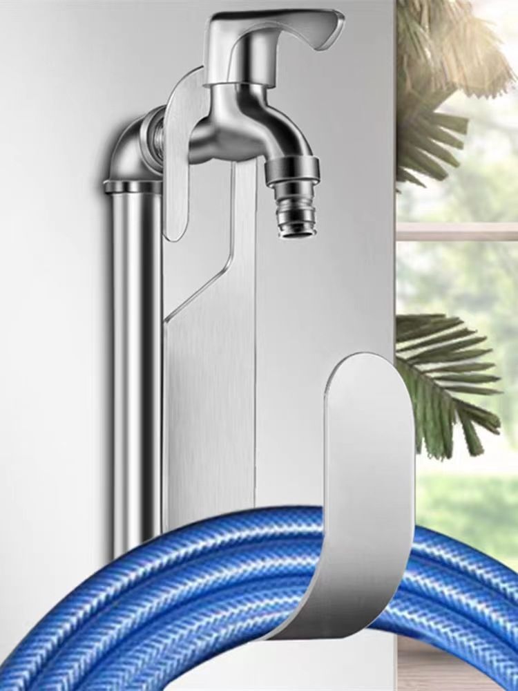 Hose Holder, Heavy Duty Hose Hanger, Hanging Stainless Steel Wall Mount Garden Hose Holder for Water Hose, Extension Cords โ image 3