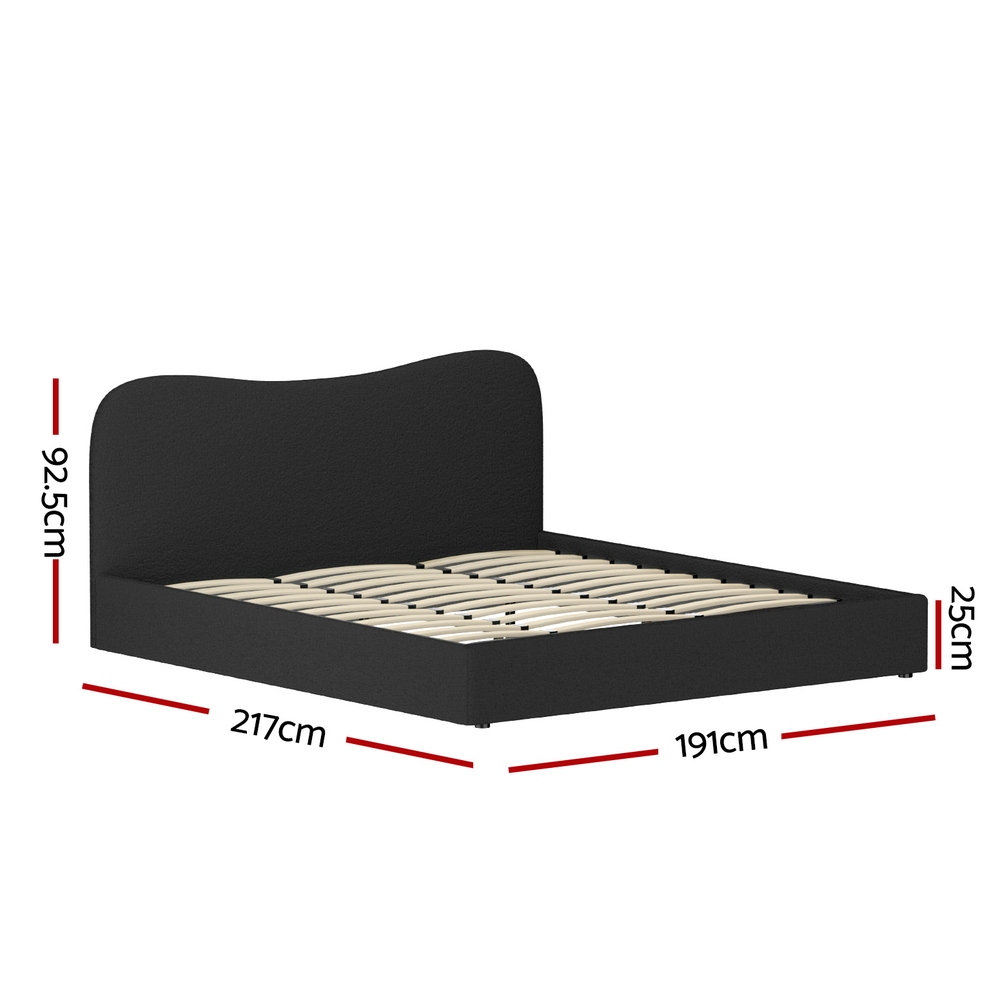 Artiss Bed Frame King Size Boucle DARA โ image 2