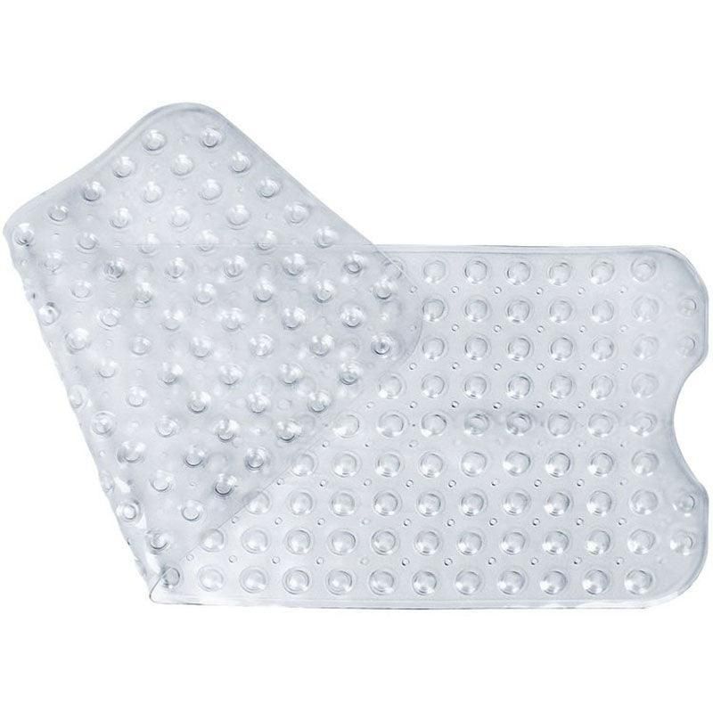 Non Slip Shower Mat for Bathtub Floor with Suction Cups 100x40cm - Clear