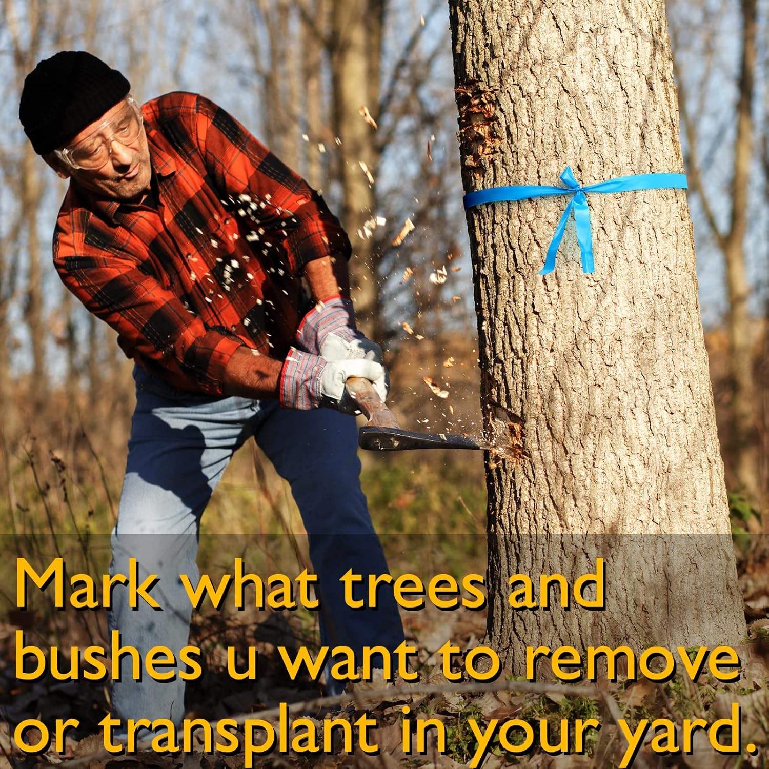 800FT Flourescent Flagging Tape, Non-Adhesive Plastic Ribbon Neon Marking Roll, for Tree Marking, Hunting Trail Tape, Boundaries and Hazardous Areas Marking, 4 โ image 3