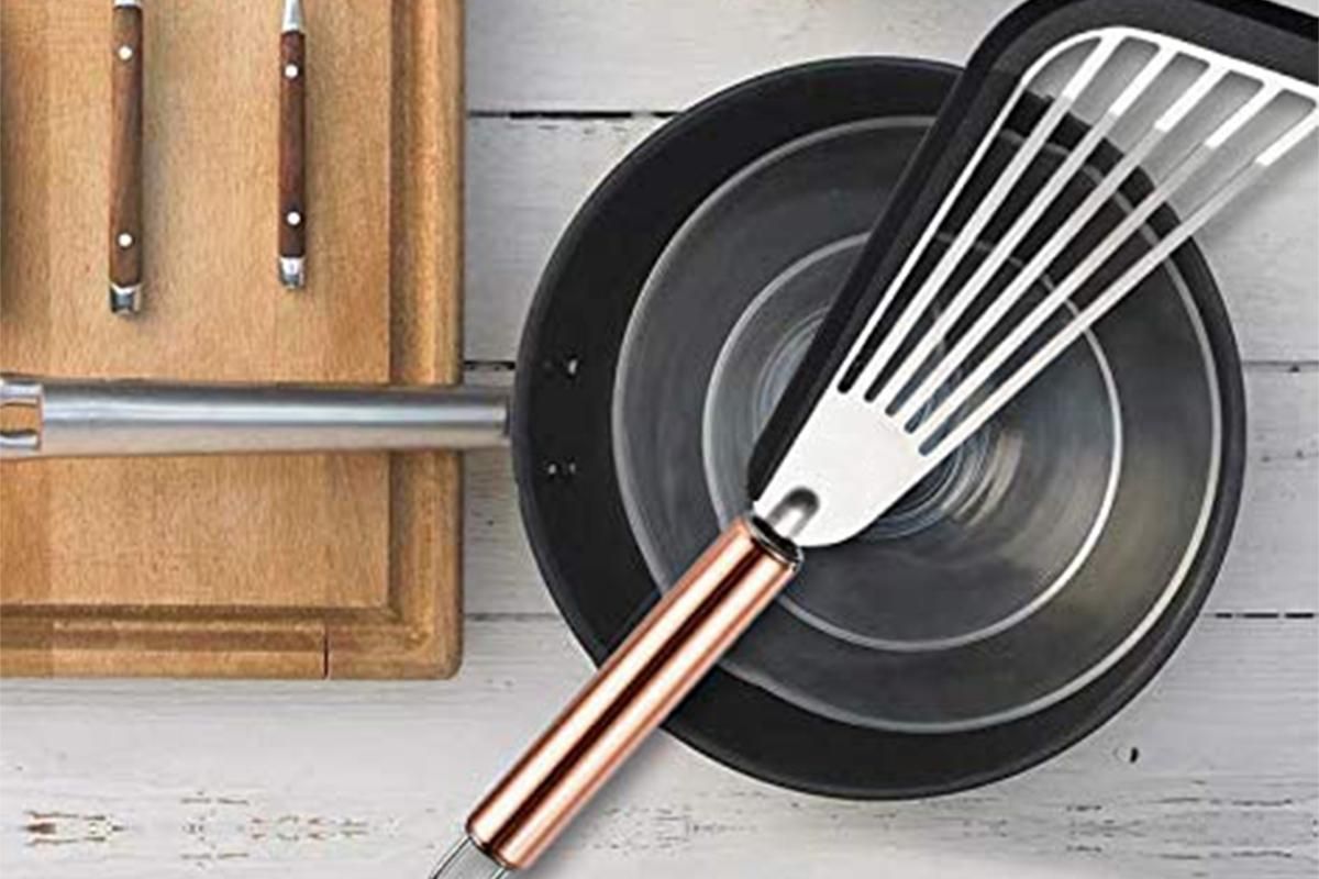 2Pcs Nonstick Cookware Spatula With Silicone Edge Heat Resistant Kitchen Cooking Thin Spatula Flipper β image 4