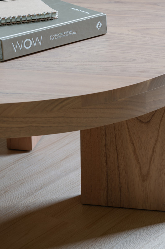 Apollo Round Solid Mindi Timber Coffe Table (Natural) โ image 4