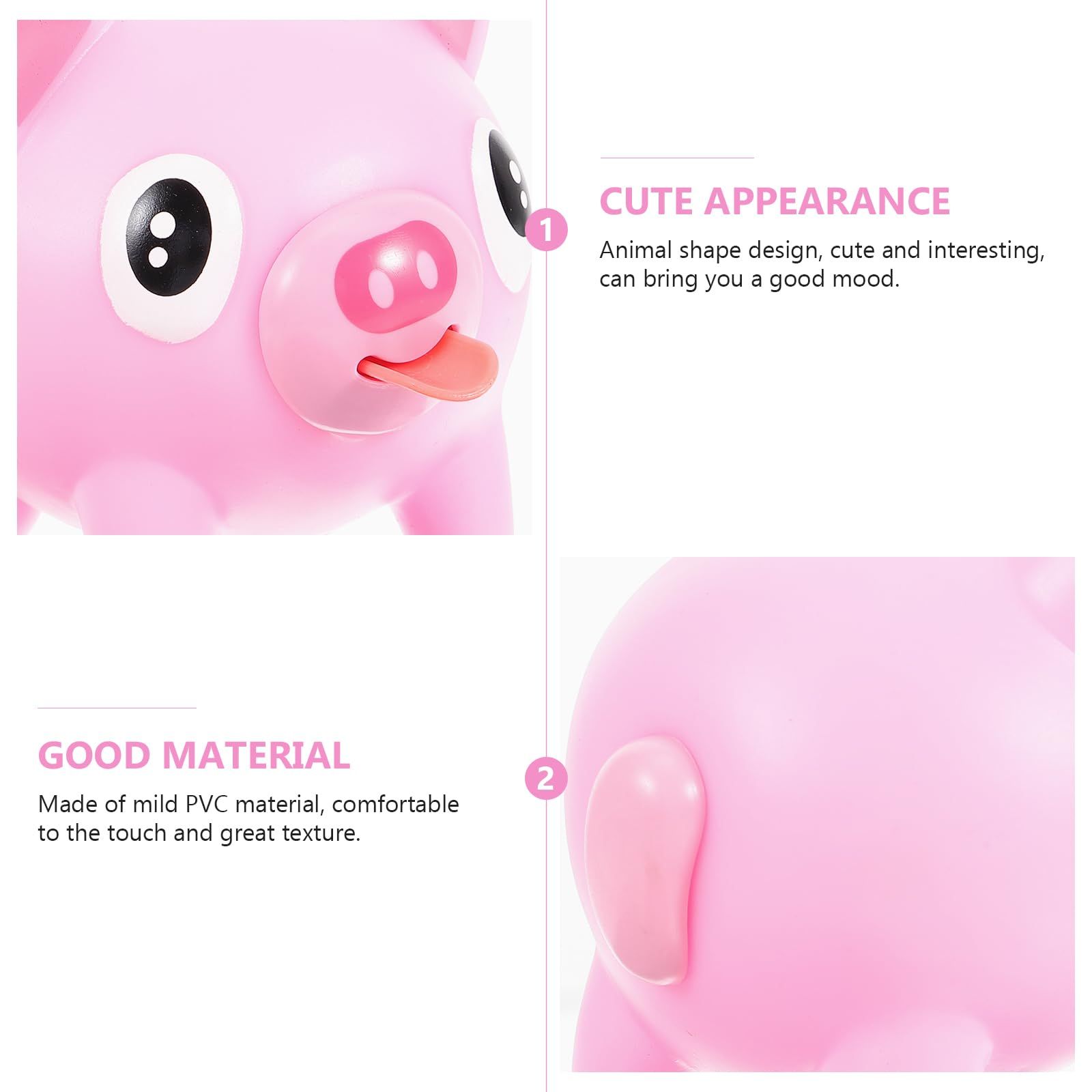 Adorable Screaming Latex Desk Teenagers Toy Play Decompression Animal Toy Pig Children Ball Interesting Kids Games Piggy Adults โ image 3