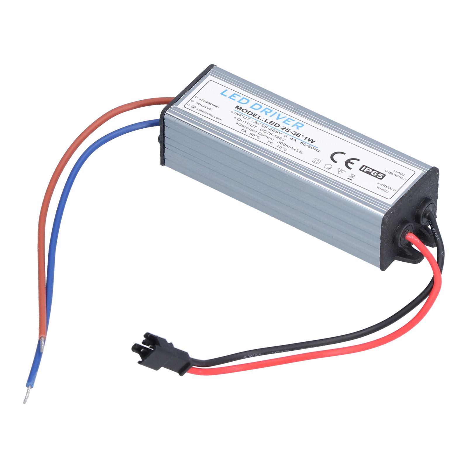 LED Driver Light Transformer DIY Lamp Driving Power Supply AC95‑265V DC75‑126V 25‑36x1W 300mA — image 6
