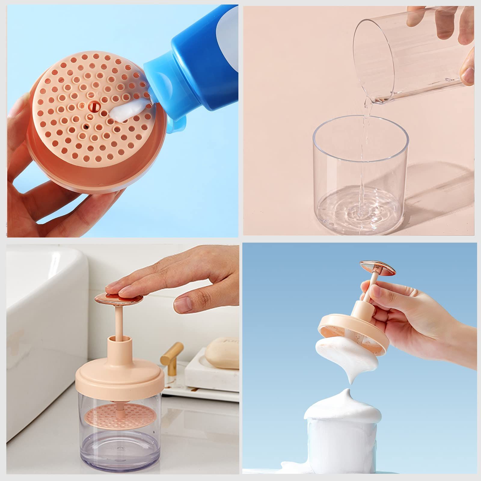 Gentle Deep Cleanser ,Rich Foam Maker for Face Wash,Foam Cleanser and Wash Foamer,Facial Cleansing Tool (green) — image 2