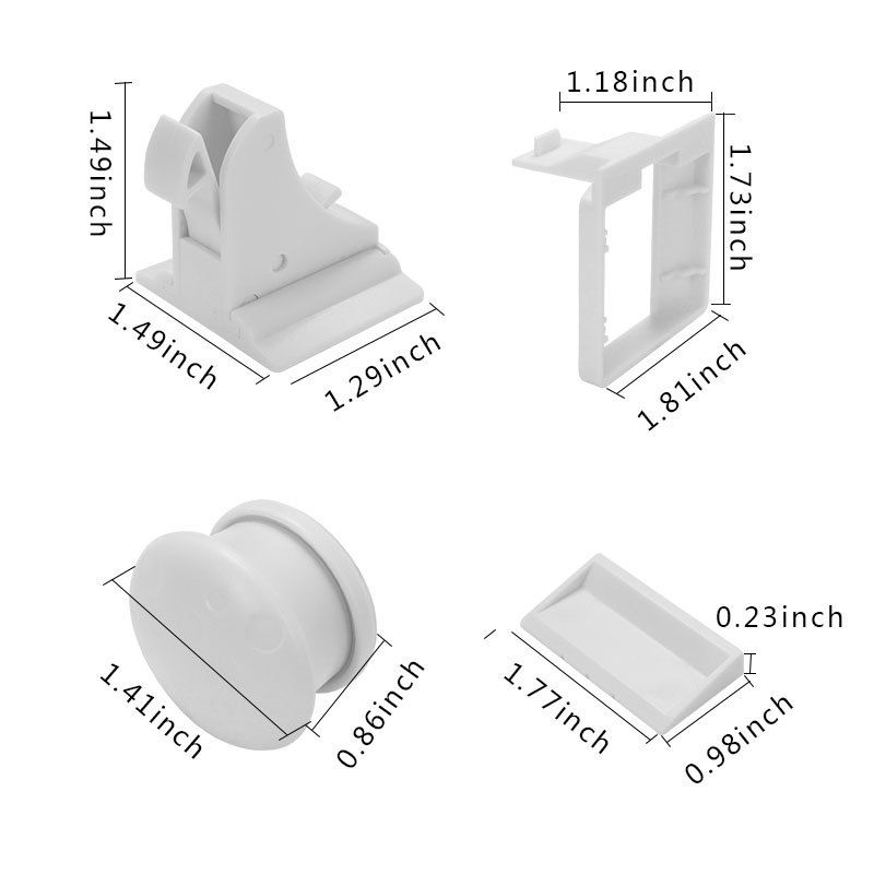 Child Safety Magnetic Cabinet Locks(4 locks+1 key), Baby Proof, No Tools Or Screws Needed - Norjews — image 3