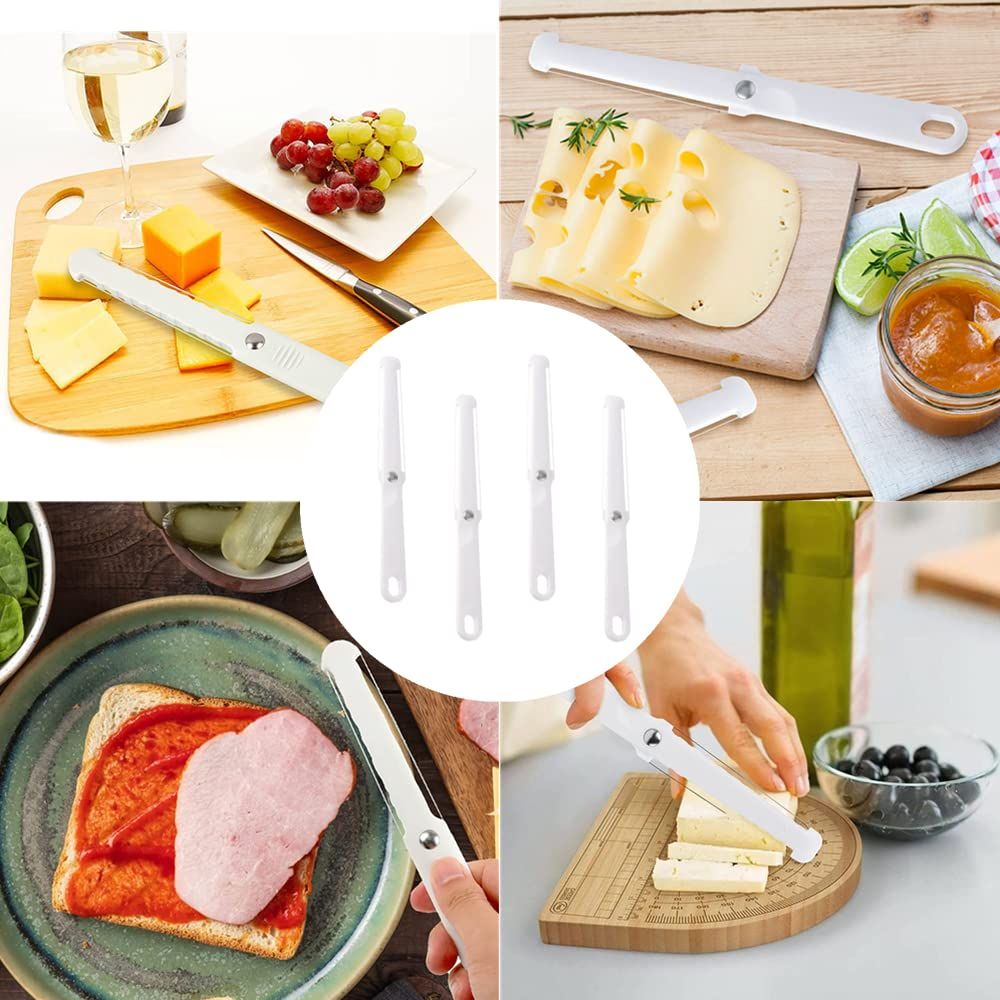 4 PCS Cheese Slicer Multifunctional Cheese Butter Slicer Cheese Knife Cheese Cutter for Block Cheese โ image 5