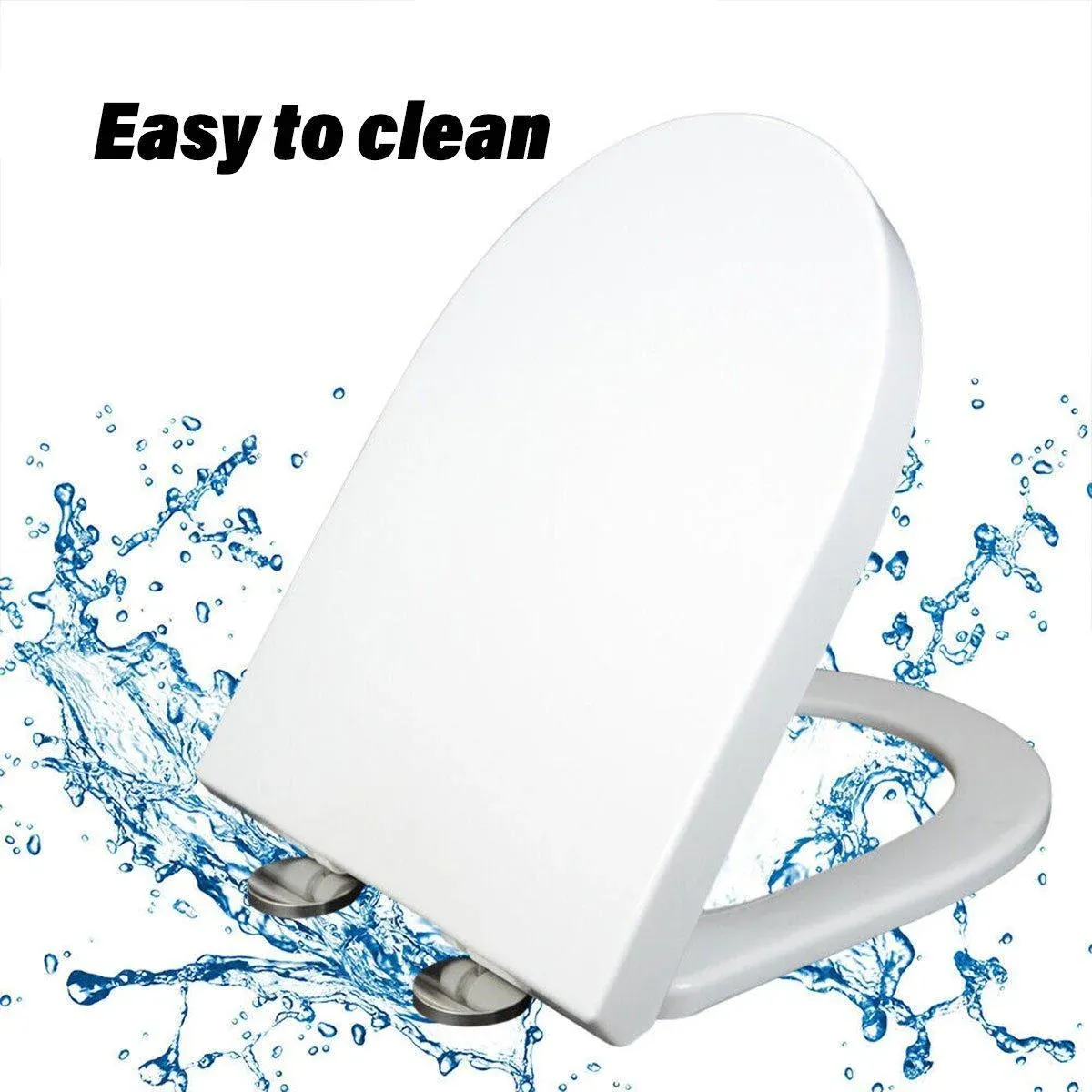 Toilet Seat Cover Universal Toilet Lid Cover Replacement Bathroom Seat Cover — image 6