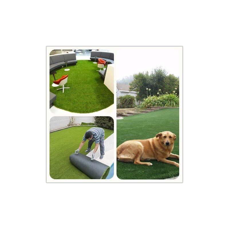 Artificial Grass Turf for Garden Pets Balcony Indoor Outdoor, 1 x 2 m, 10 mm Height — image 2