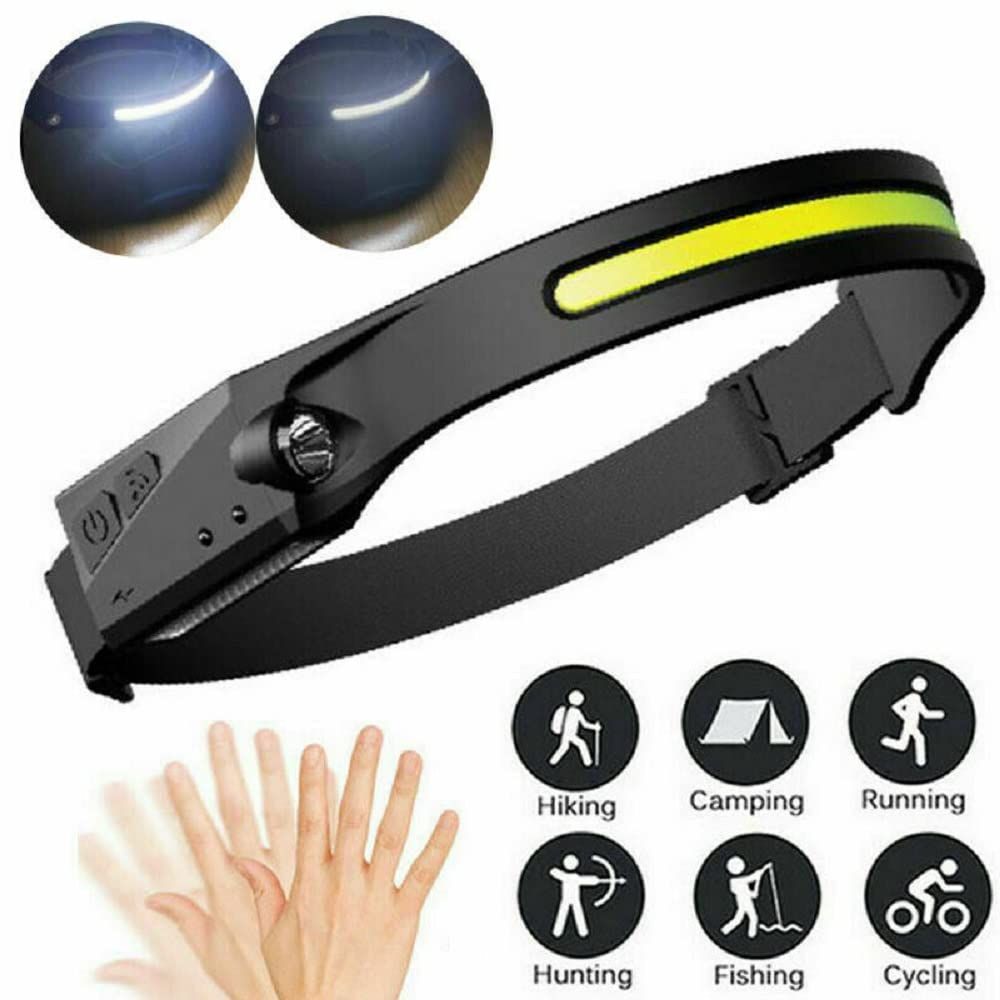 Headlamp with All Perspectives Induction 230° Illumination, Outdoor Waterproof Headlight for Running, Fishing, Camping (2Pcs) — image 2