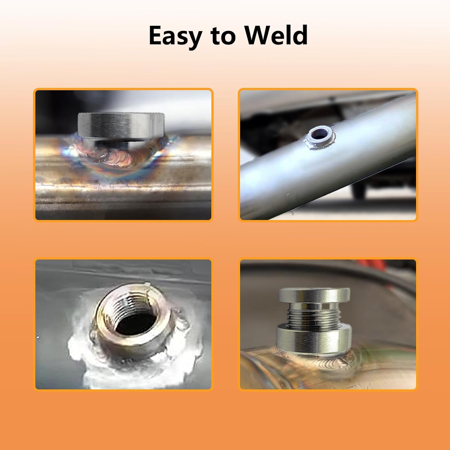 4 Pcs O2 Sensor Bung, 304 Stainless Steel M18x1.5 O2 Bung Weld in, Oxygen Sensor Bung Stepped Style โ image 6