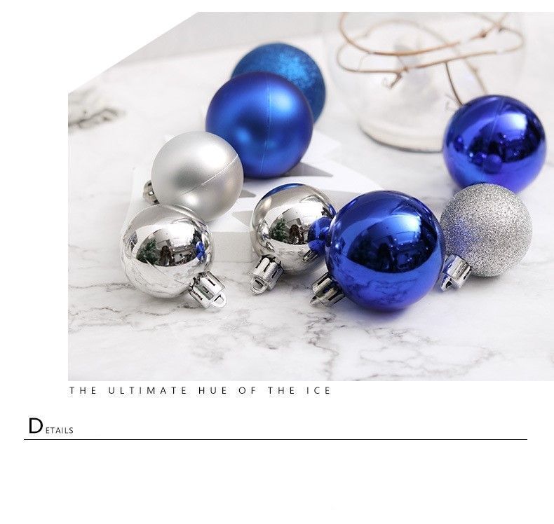 24 Pieces Electroplated Plastic Holiday Ornament Spheres, Lake Blue 4cm Hanging Balls for Christmas Garland and Halloween Celebration Layout ā image 6