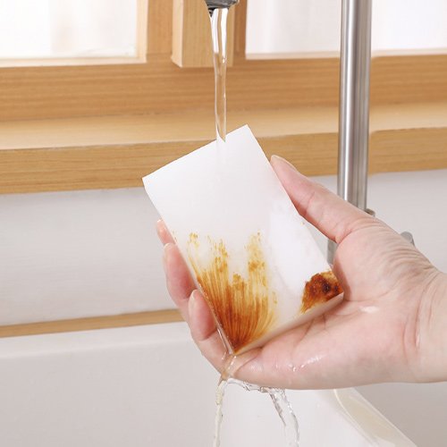 6 Pcs Magic Cleaning Sponge Multifunction Stain Eraser Foam Cleaner Pads — image 2