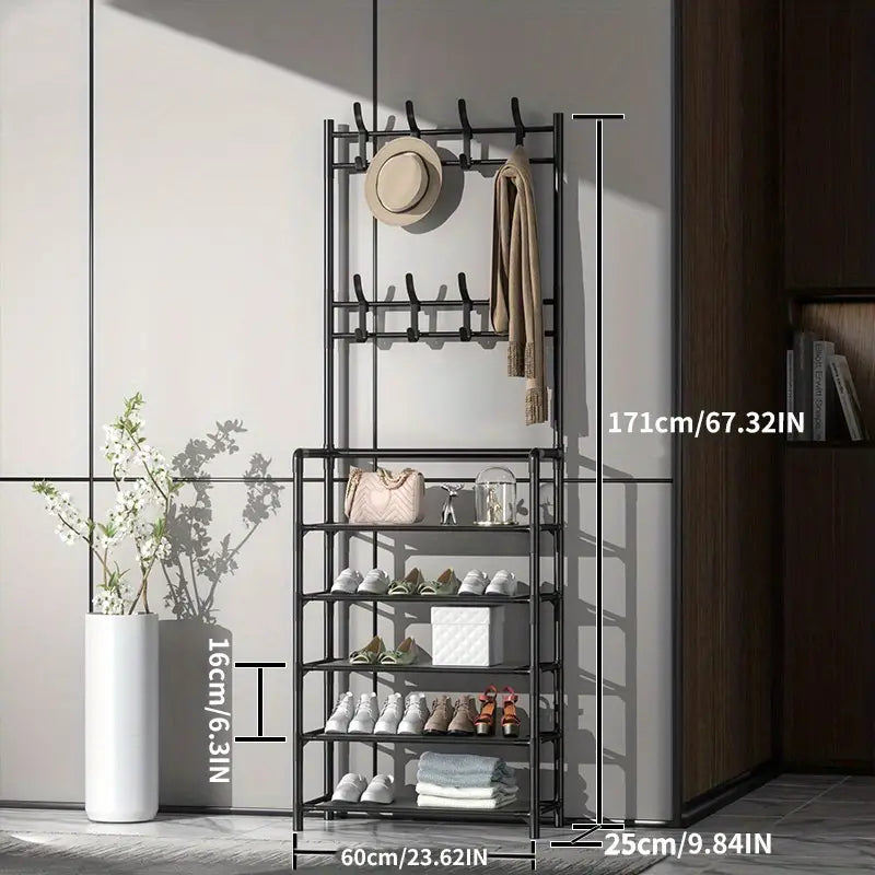 Free Standing Shoe And Hat Rack