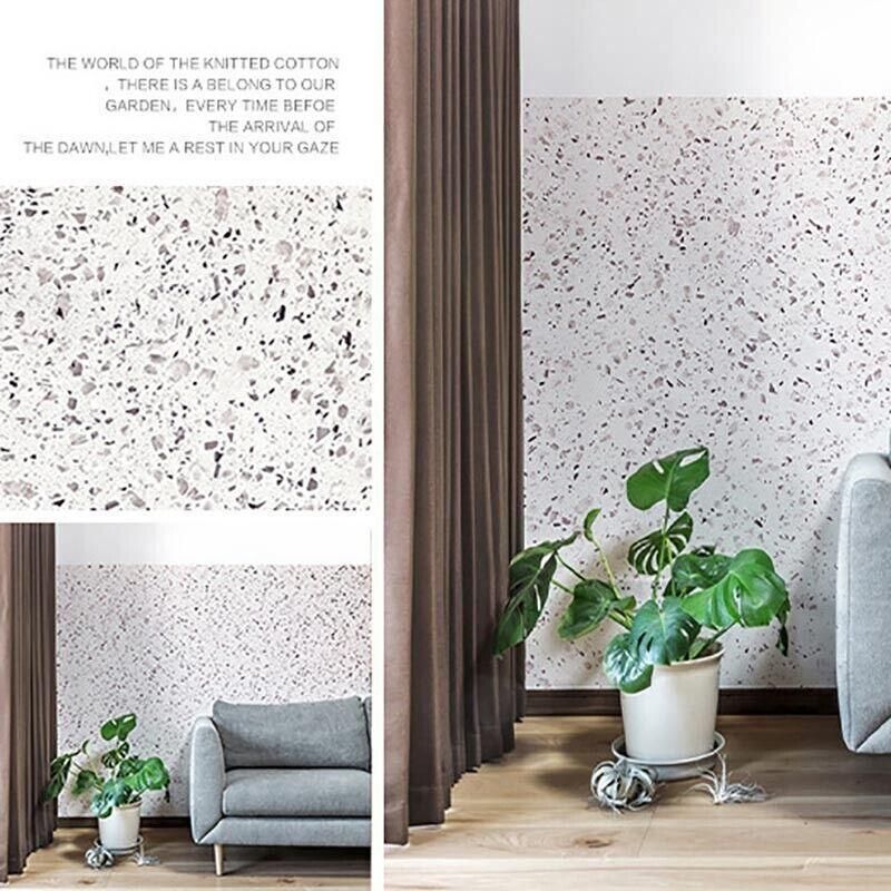 10M Marble Self-Adhesive PVC Wall Sticker Wallpaper Decor - Gravel-C — image 6