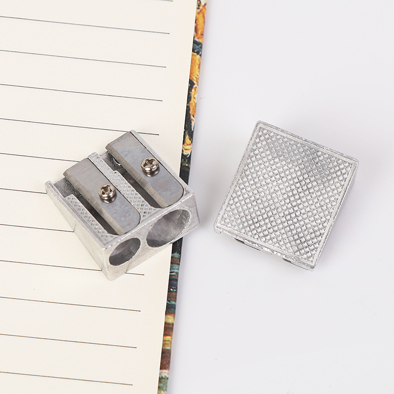 Pencil Sharpener - Pencil Sharpener for Kids - Metal Pencil Sharpener with Double Holes - Makeup & Lip & Eyeliner Sharpener - Suitable for Home Use - 1 — image 4
