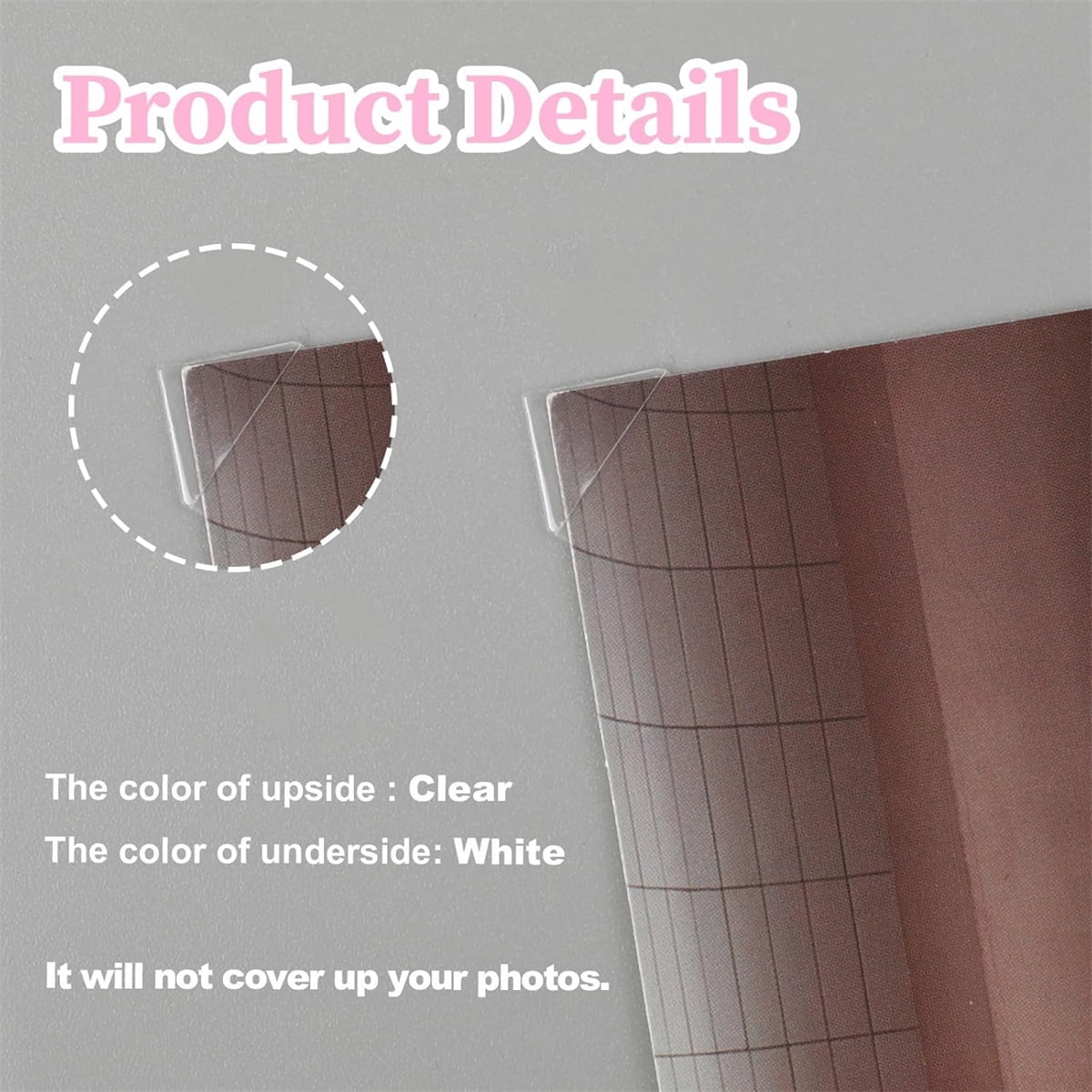 408 Pcs Clear Photo Corners Stickers Self-Adhesive Photo Corners Lens Photo Corner Sticker for DIY Scrapbooking, Memory Books Journal and Picture Album (Clear — image 4