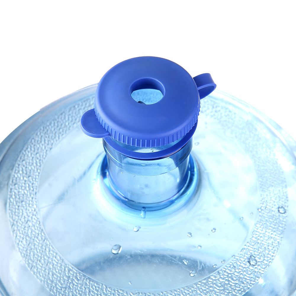 3 Gallon Silicone Water Jug Caps, Anti-Splash Reusable Non-Spilling Replacement Bottle Cap Top Lids Cover with Hang Loop -4 Packs — image 4