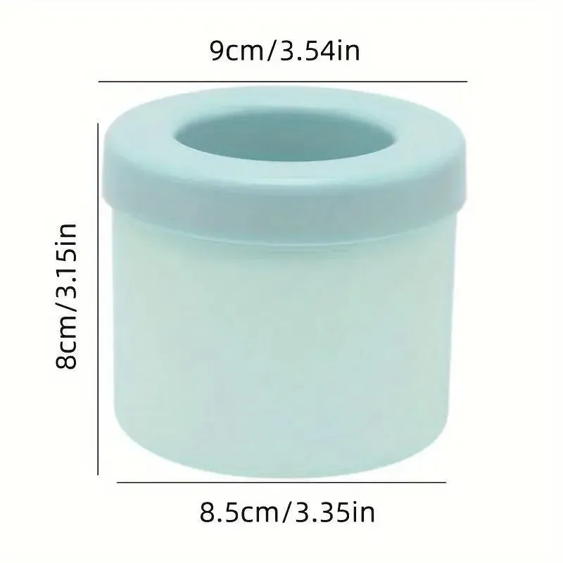 Silicone Ice Cube Tray Mould Ice Box Compartment Bucket for Easy Ice Making - Blue — image 4