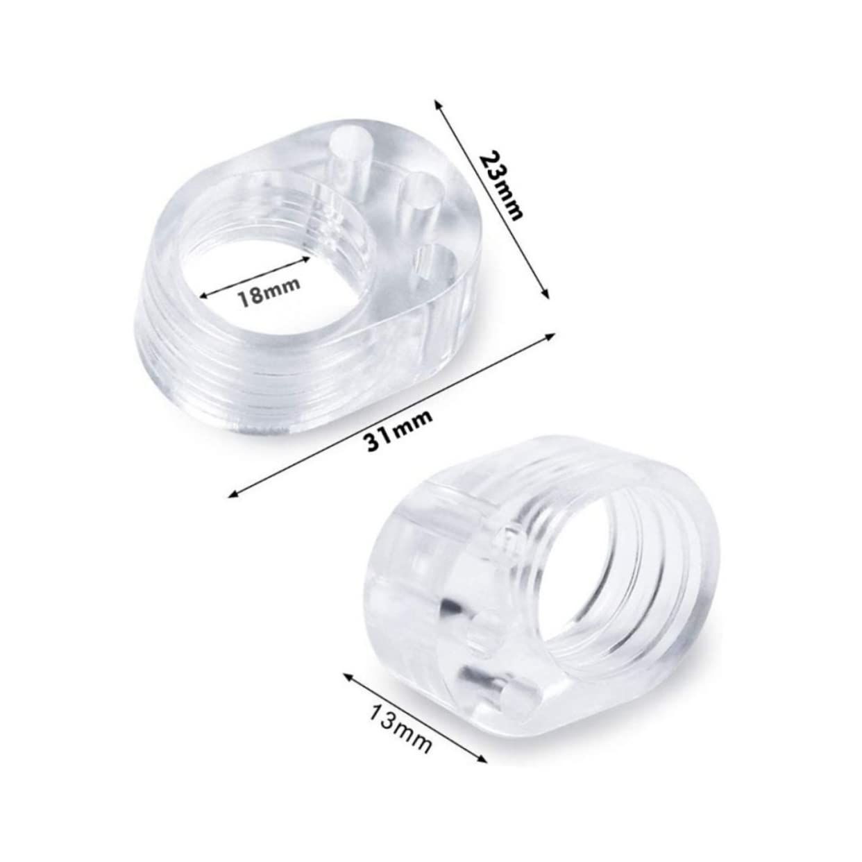 Door Stoppers Bumper Guard 8pcs Clear Silicone Door Handle Door Anti- Collision Ring Door Stopper Wall Protector Knob Wall Shiel โ image 4
