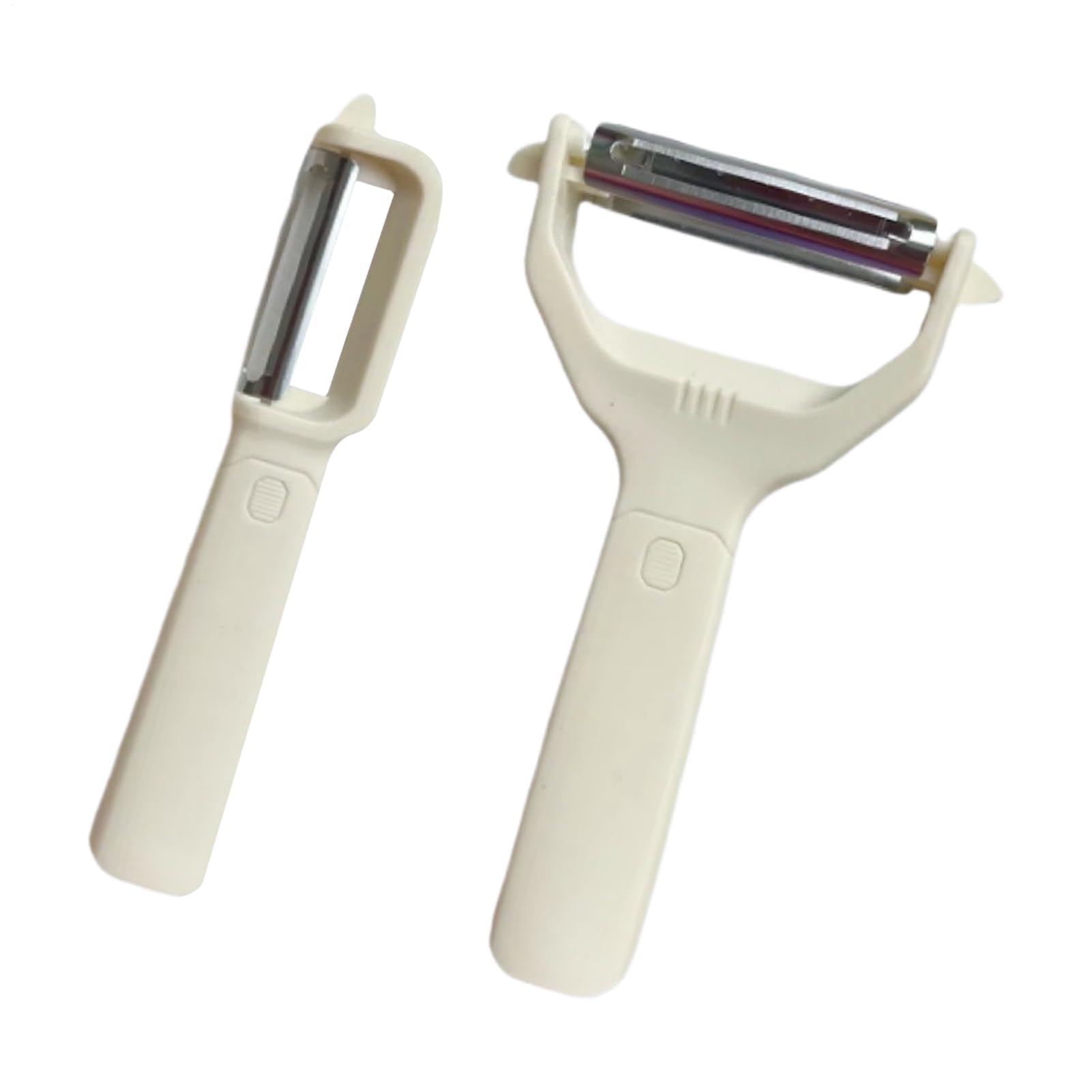 2 Pack Stainless Steel Vegetable Peelers, Y Peeler Set for Potatoes, Carrots, Cucumbers, Fruit and Asparagus, Beige โ image 3