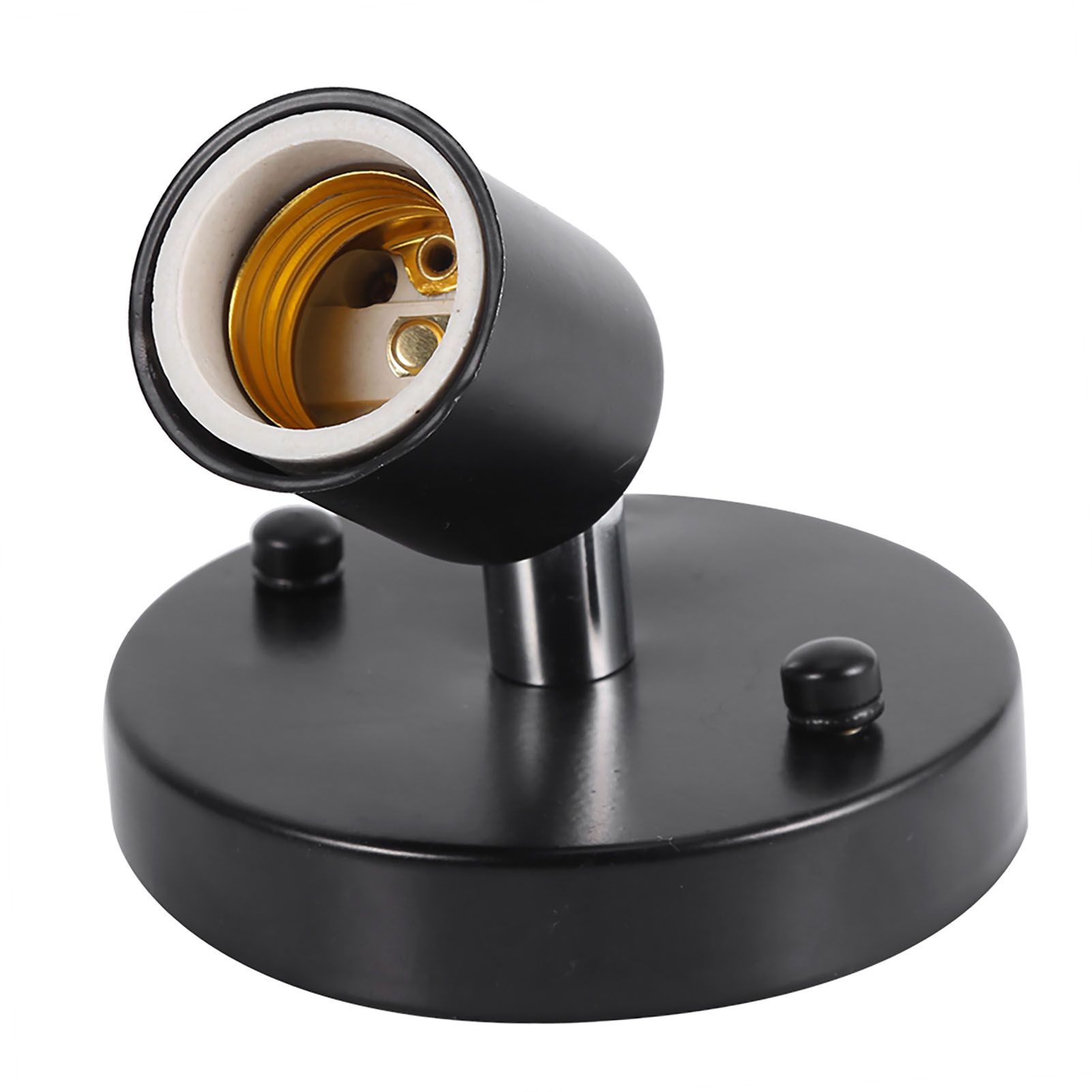 E27 Modern Vintage Ceiling Light Wall Mounted Lamp Bulb Holder Socket 180° Rotating Black — image 6