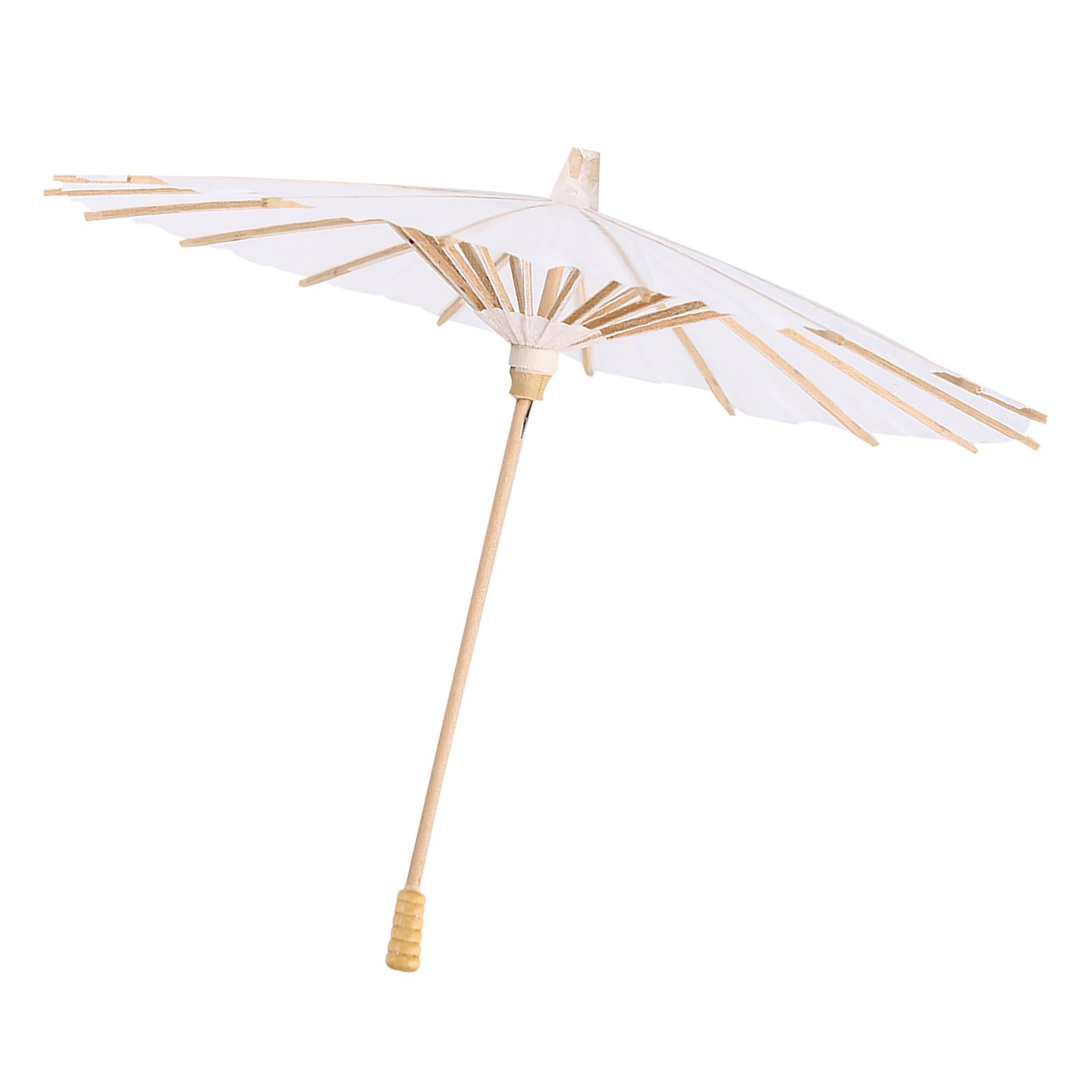 White Color Paper Decorative Umbrella Parasol School Decor Photo Prop (30cm) — image 4