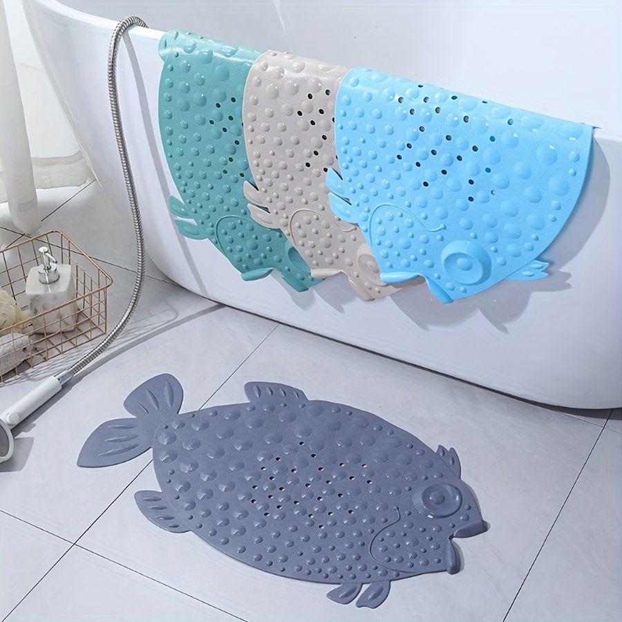 Bathroom Anti Slip Mat Shower Bathtub Non-Slip Mat Floor Mat Home Bathroom Floor Mat 1pc Green — image 3