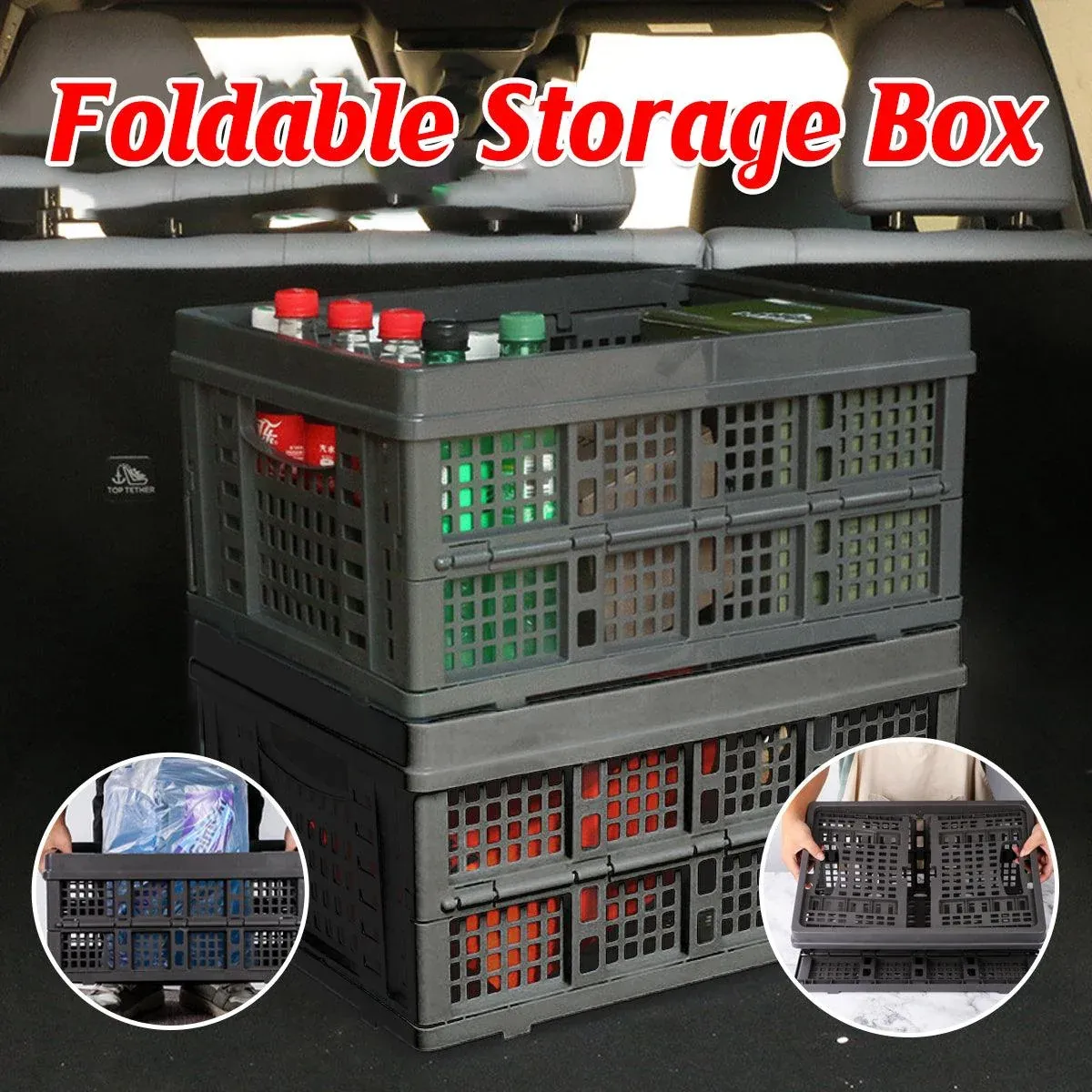 Car Trunk Storage Box Oversized Car Folding Box Outdoor Camping Large Capacity Finishing