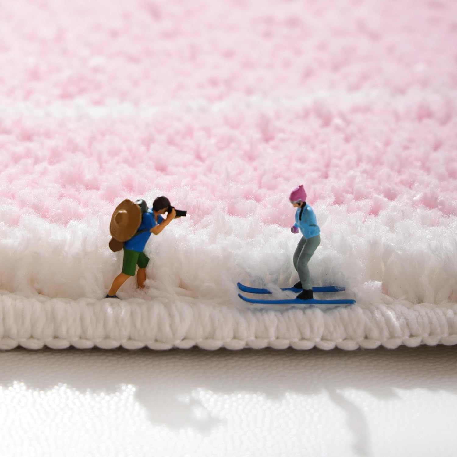 Bathroom Rugs Halloween Pink Rug Cute Pumpkin Bath Mat for Living Room, Bedroom Small Fluffy Washable Rug Non Slip Bath Mats Thanksgiving Door Mat Autumn — image 5