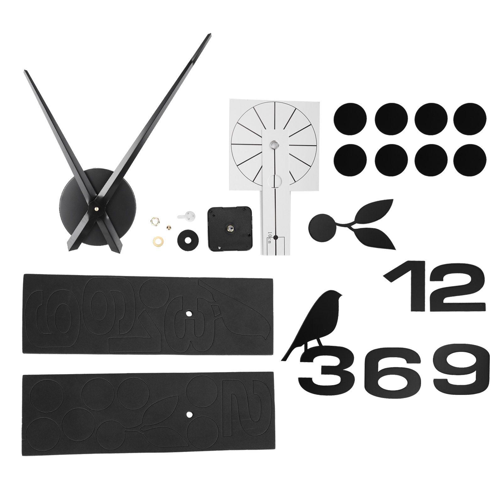 Frameless Wall Clock Sticker Mirror Surface DIY Decoration Living Room Bedroom OfficeBlack โ image 6