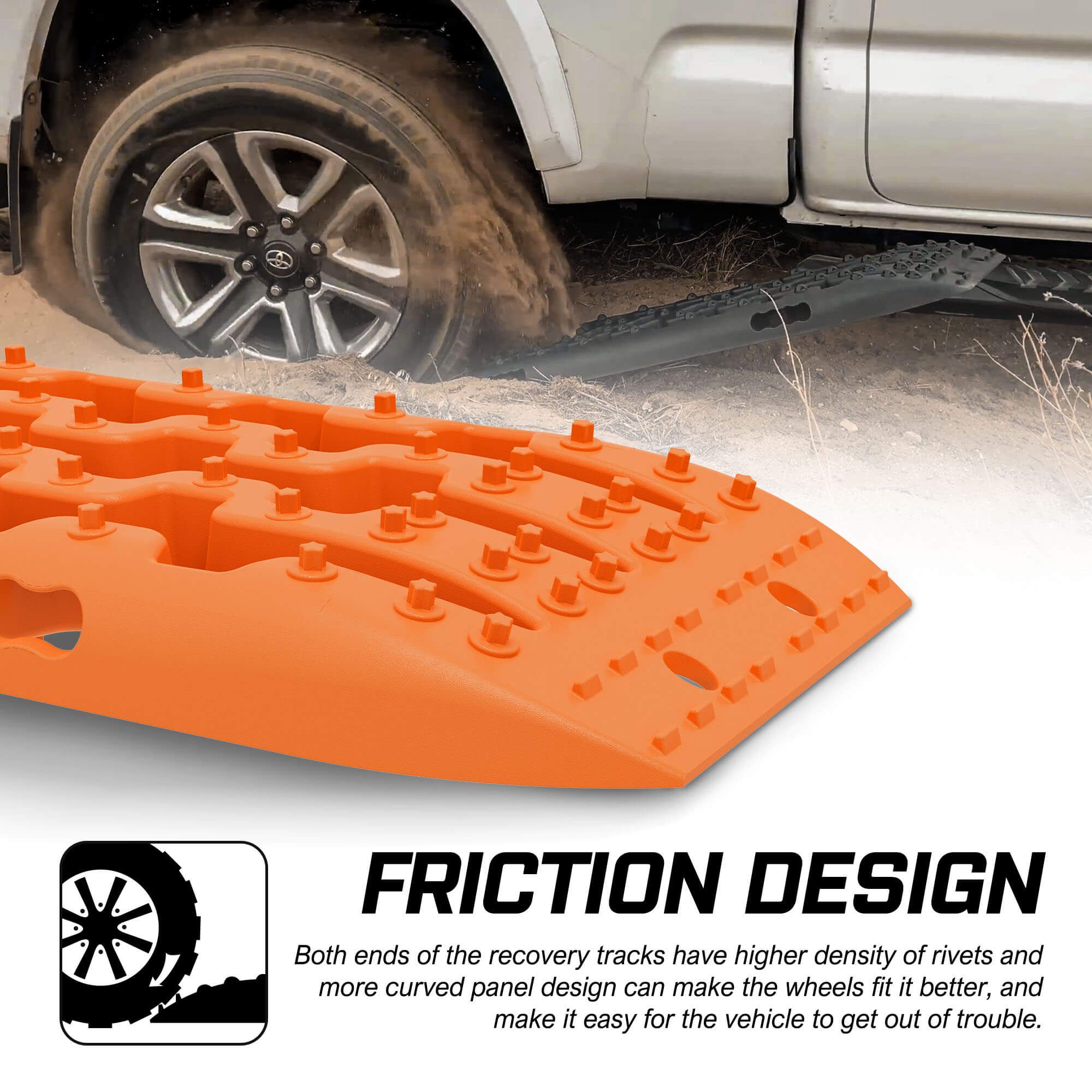 X-BULL Recovery tracks Sand tracks KIT Carry bag mounting pin Sand/Snow/Mud 10T 4WD-Orange Gen3.0 โ image 4