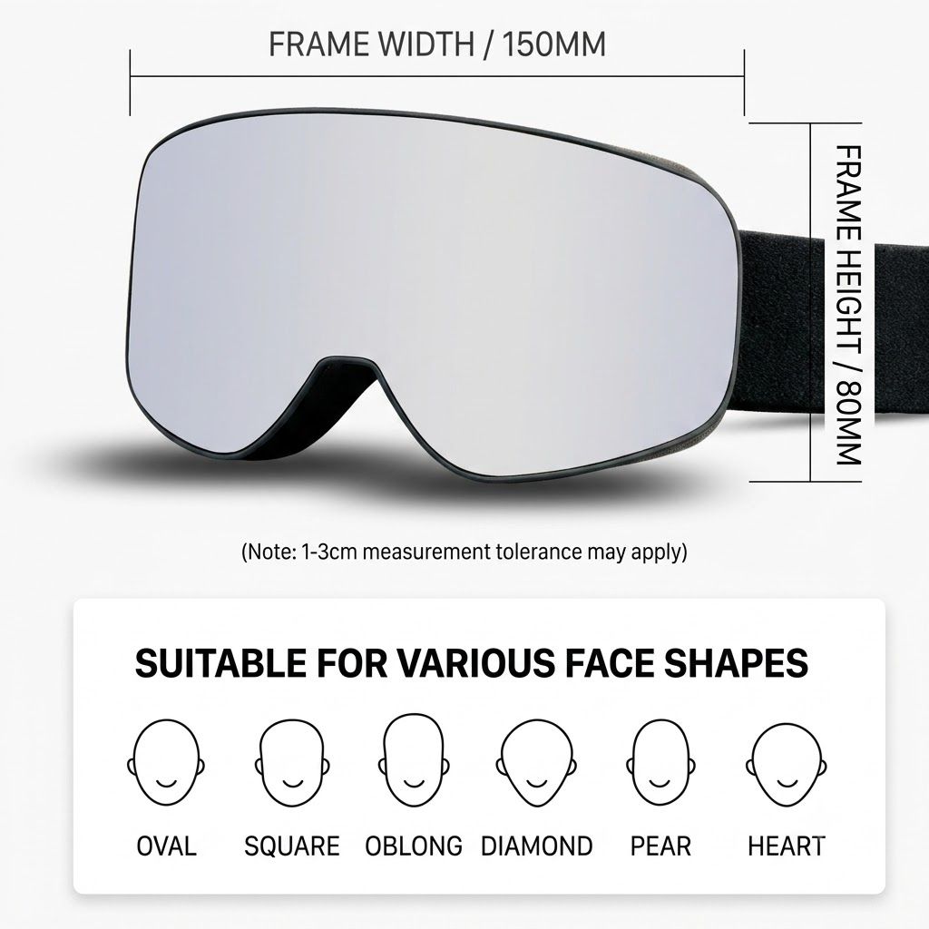 Kids Snow Goggles with Large Spherical Lens, Double-Layer Anti-Fog HD Lens, UV400 Protection, Adjustable Elastic Strap, Ideal for Skiing, Snowboarding & Winter — image 2