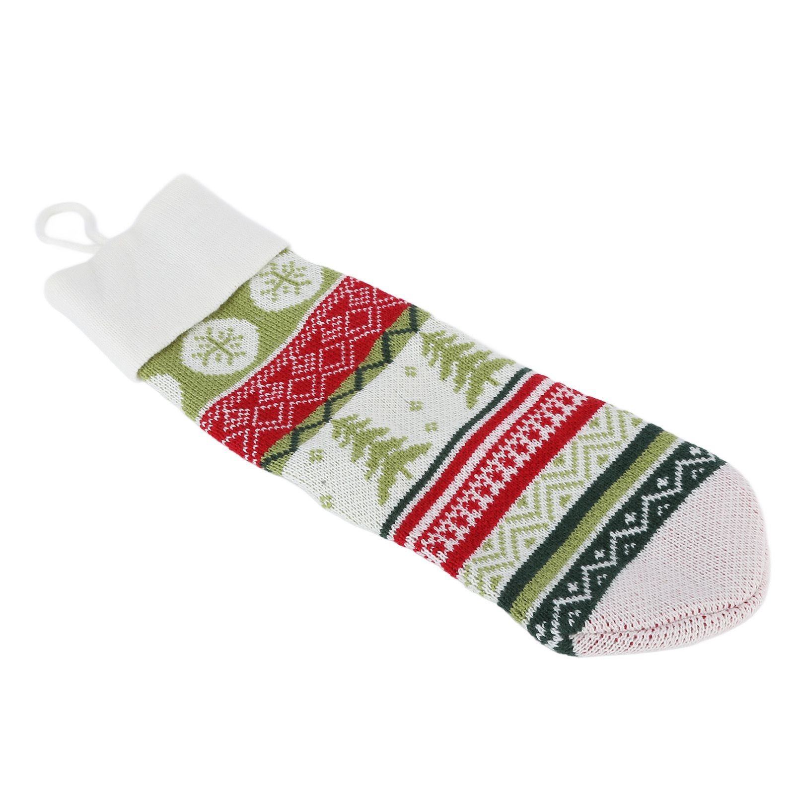 Christmas Decorations Children Sock Ornament Gift Bag Home Decoration for FestivalWhite Rope — image 6