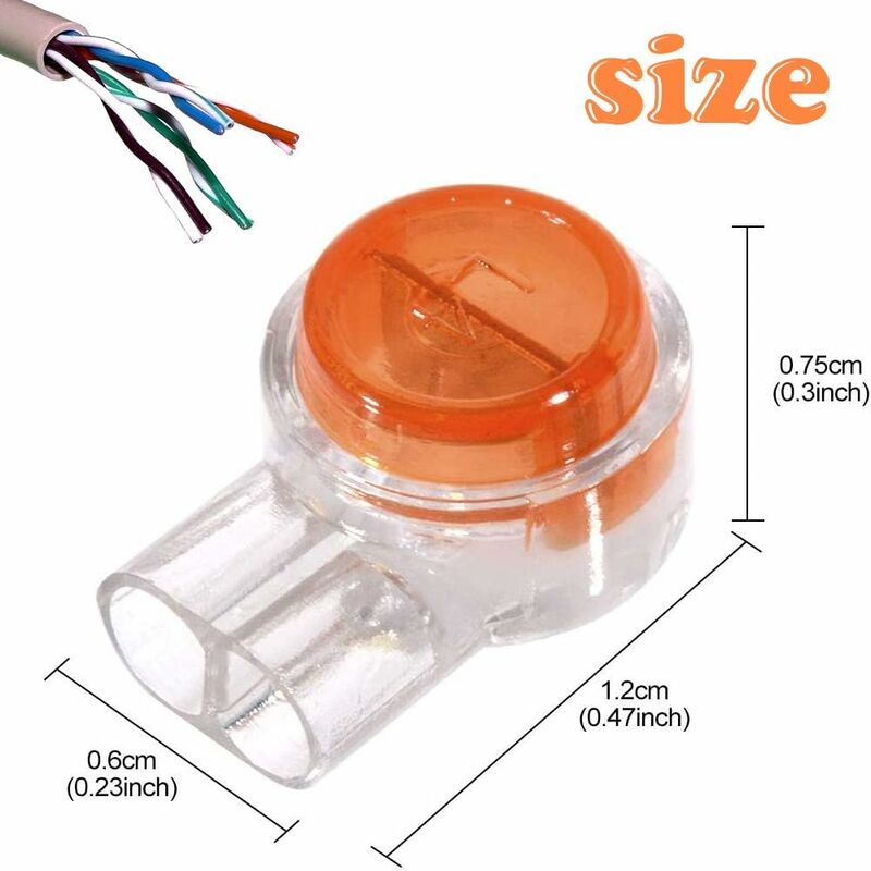 100pcs Scotchlok UY Waterproof Connector, Resin Filled Cable Connectors Wire Terminals for Garden & Outdoor Robotic Lawn Mower — image 2