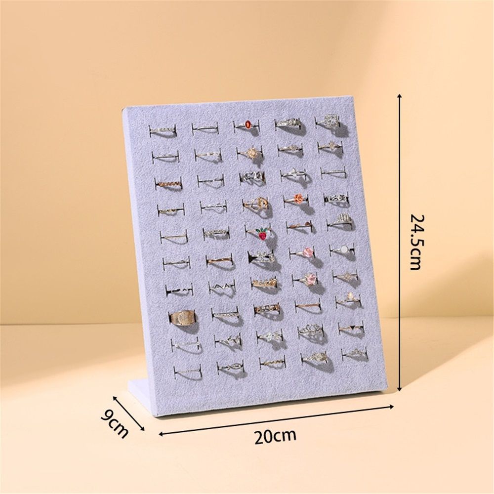 Ring Holder Stand, 50 Slots Jewelry Ring Display Storage Holder, Finger Jewelry Pad Showcase Organizer for Home or Store Sell Show(Only jewelry box) — image 2