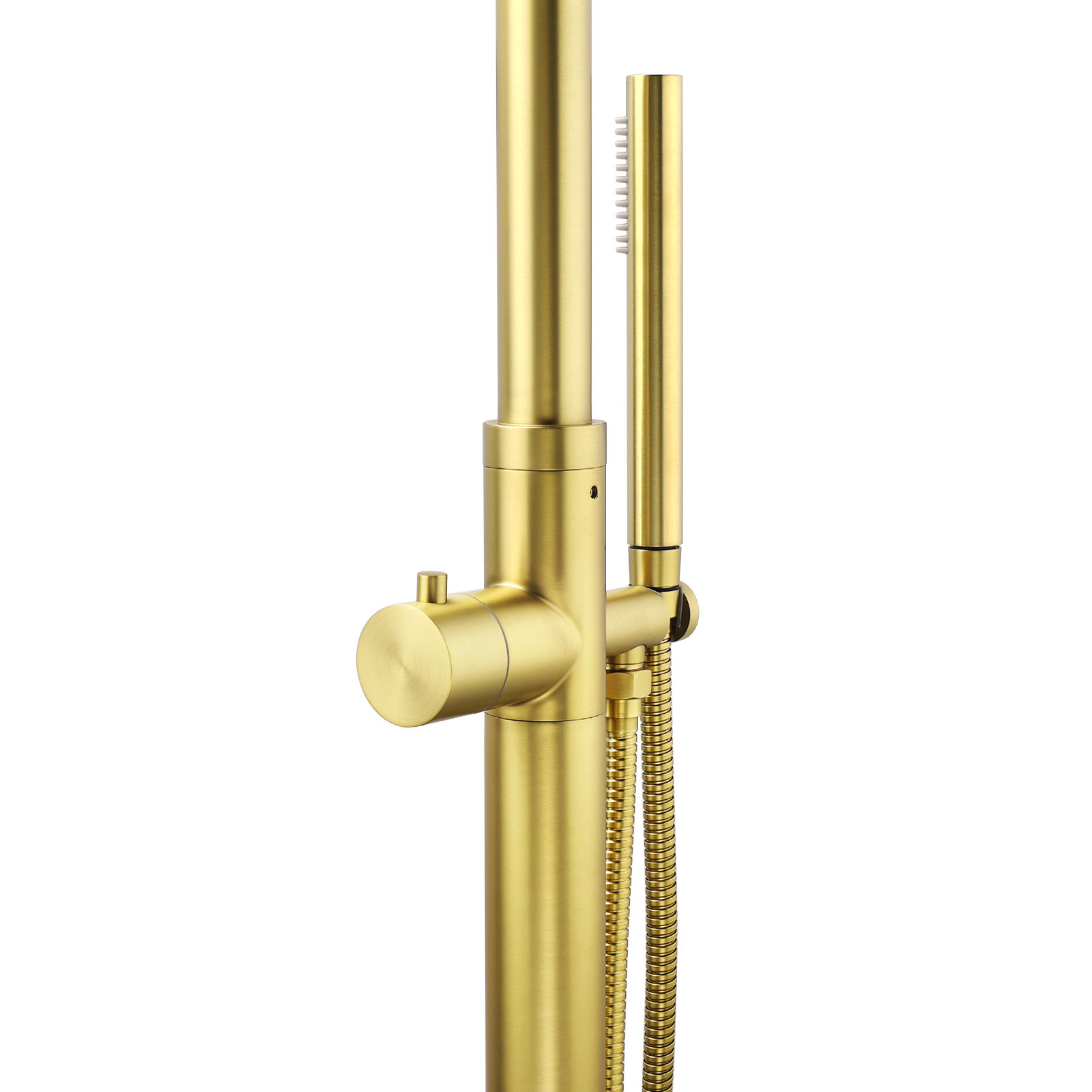 WELS Brushed Gold Twin Shower Handset Combo Set Outdoor Washing 10" Head 316 SUS — image 4