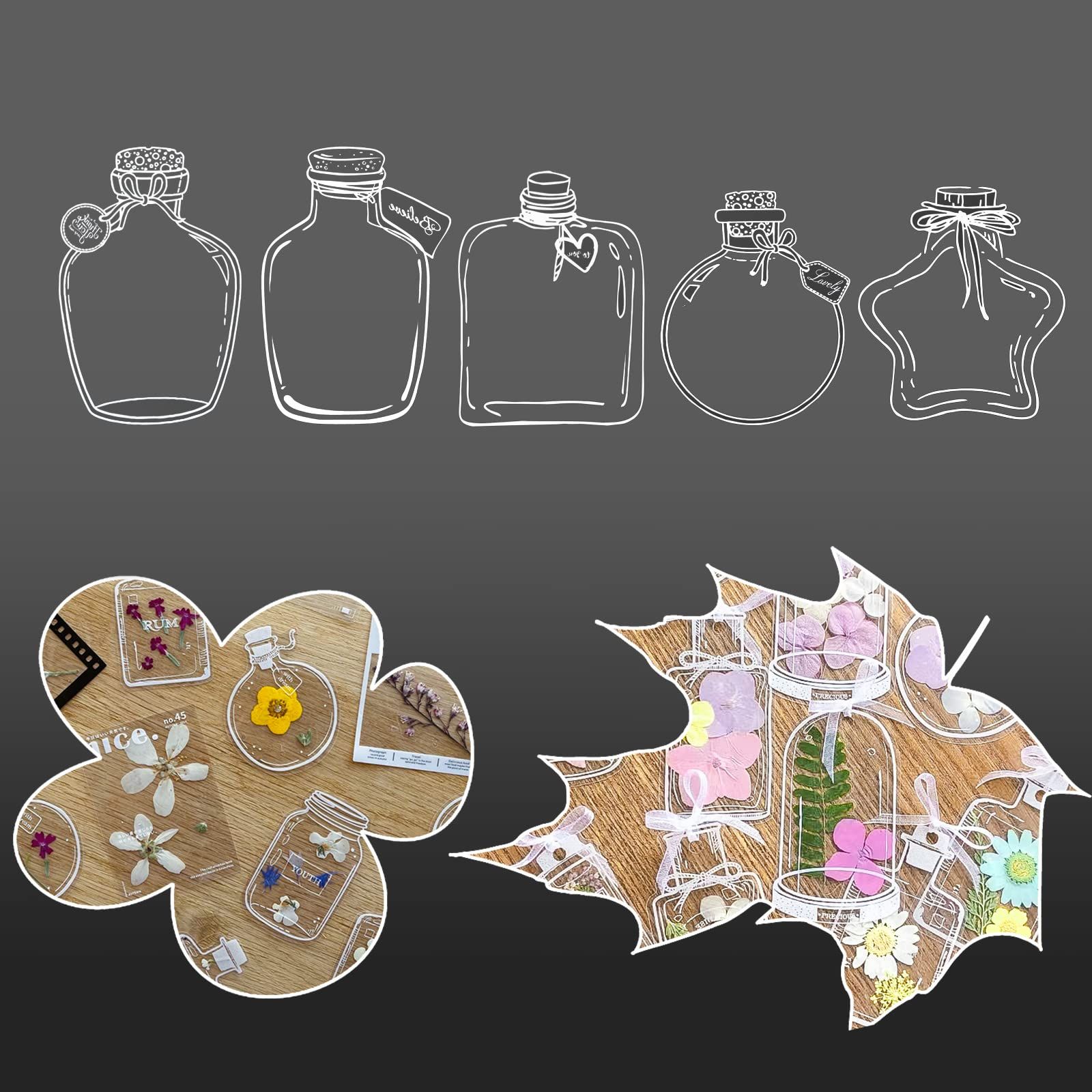 Clear DIY Bookmarks for Dried Flowers